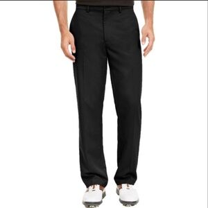 Greg Norman Black Flat Front Straight Leg Stretch Golf Pants Mens 34 x 34